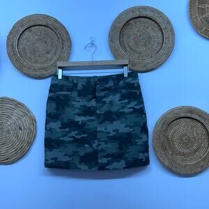 Eddie Bauer Camo Camoflage Adventurer 2.0 Skort 8 Green Lined Tennis Sporty